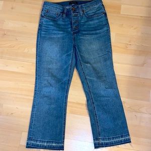 Jcrew 9" demi-boot crop jean